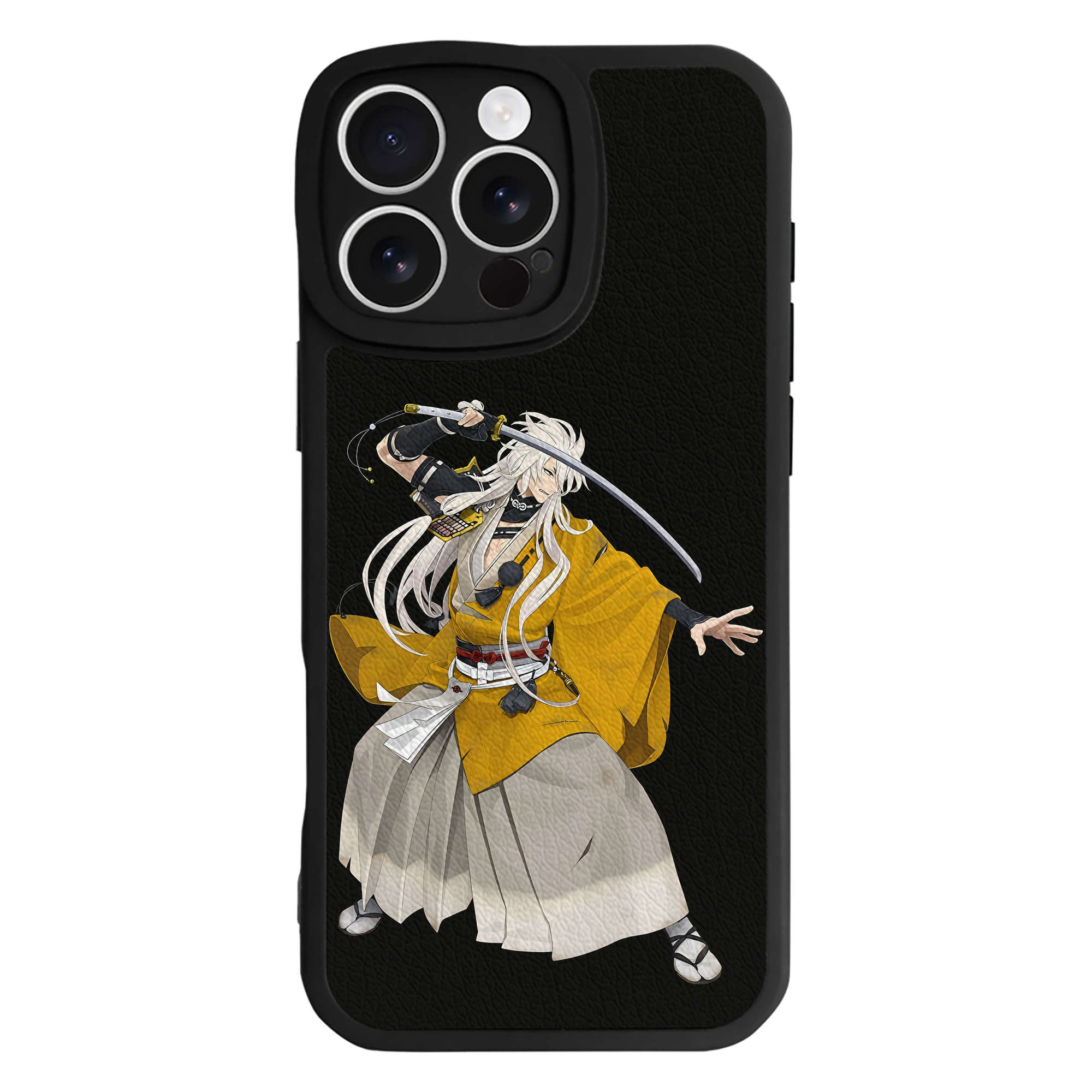（画像用） 刀剣乱舞 Touken Ranbu 【iPhone 16シリーズ対応】シリコンスマホケース（レザー調） 材質：シリコン
